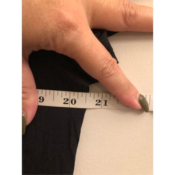 Recycled Karma AC/DC Band T-shirt size L Asymmetrical cold shoulder rock - Picture 6 of 7